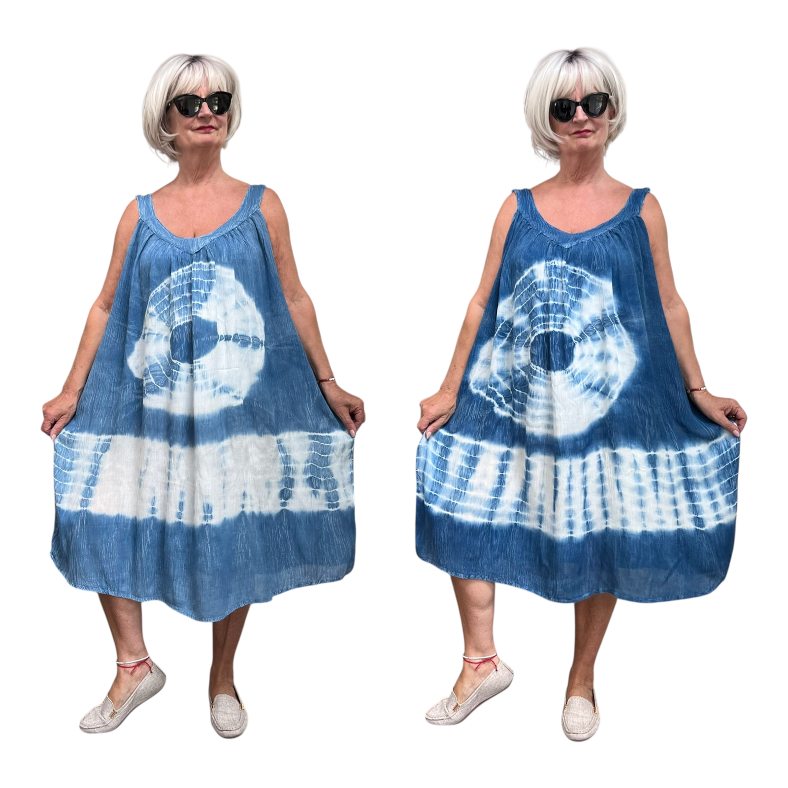 ITALIA MODA viscose zomer  A-lijn jurk/in meerdere kleuren