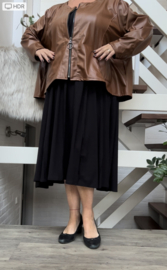 Moonshine oversized eco leder blazer/vest  stretch /in meerdere kleuren