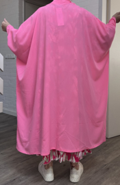 AKH oversized chique A-lijn blazer/vest met zakken apart