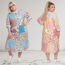 Kiwi viscose jurk/hemd /in meerdere kleuren