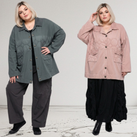 ITALIA  MODA oversized katoen fijn corduroy blazer/jas /stretch/apart/in meerdere kleuren