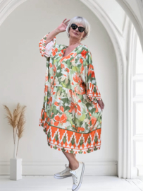 SISSI viscose  ibiza look A-lijn tuniek/jurk