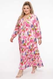Vincenzo Allocca oversized viscose  BOHO A-lijn jurk apart