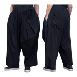 dYb oversized viscose broek zwart apart  stretch