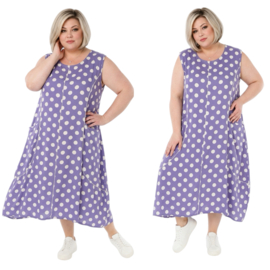 AKH oversized viscose A-lijn jurk apart