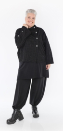 AKH viscose winter blazer jacquardkwaliteit zwart/stretch