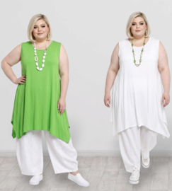 Moonshine viscose tricot A-lijn tuniek stretch apart /in meerdere kleuren