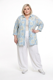 ITALIA oversized viscose zomer blouse/top/in meerdere kleuren