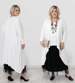 Moonshine oversized viscose A-lijn tuniek stretch