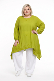 Moonshine oversized geborduurd viscose A-lijn tuniek  /in meerdere kleuren