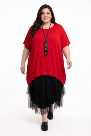 ITALIA MODA oversized viscose A-lijn tuniek stretch/in meerdere kleuren