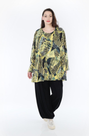 AKH oversized jersey viscose  mix A-lijn tuniek apart  stretch