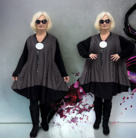 R.A.F.A.Y viscose A-lijn tuniek met zakken /stretch/in meerdere kleuren