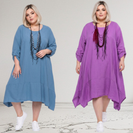 ITALIA Moda oversized viscose A-lijn jurk /in meerdere kleuren