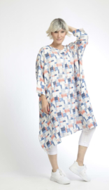 AKH oversized viscose/linnen  A-lijn tuniek apart