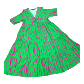 Vincenzo Allocca oversized viscose  BOHO A-lijn jurk apart