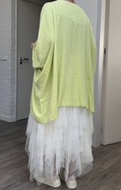 ITALIA de modieuze kleuring oversized viscose top/tuniek/niet doorschijnend /in meerdere kleuren