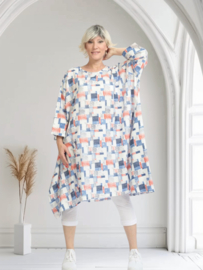 AKH oversized viscose/linnen  A-lijn tuniek apart