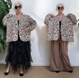 ITALIA  oversized blazer/jas apart /gevoerd