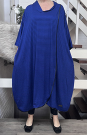 Lolita  oversized viscose jersey tricot A-lijn jurk/vest  met zakken apart stretch  (extra groot)stretch