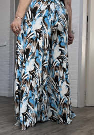 ITALY Mode jersey viscose  wijde broek apart /zeer rekbaar