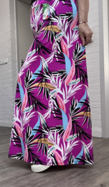ITALY Mode jersey viscose  wijde broek apart /zeer rekbaar