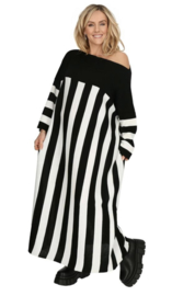 AKH oversized gebreide boucle tuniek/jurk  apart stretch