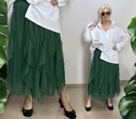 ITALIA MODA oversized tule rok gevoerd