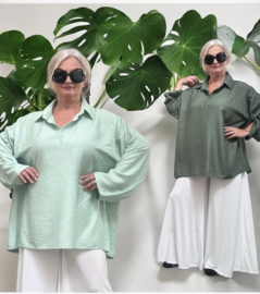 ITALIA  oversized viscose A-lijn blouse  /in meerdere kleuren