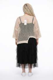 ITALIA katoen oversized zacht  gebreide top