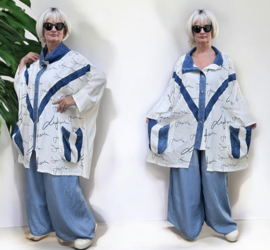 Zedd Plus viscose blazer/vest/zomerjas apart