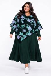 ITALIA oversized  wolmix korte poncho/in meerdere kleuren
