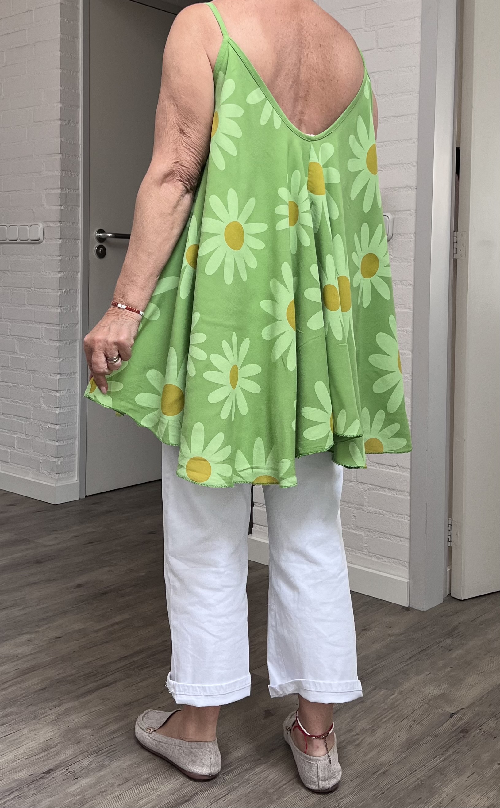 ITALIA oversized viscose A-lijn zomer top/in meerdere kleuren