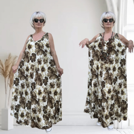 Sissi A-lijn viscose jurk apart