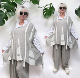 Vincenzo Allocca oversized linnen top/tuniek apart