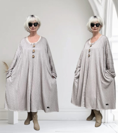 Melania oversized A-lijn gebreide jersey blazer/vest/stretch