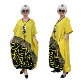 Zedd Plus oversized viscose jurk met zakken apart