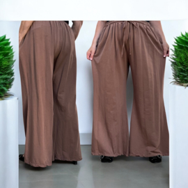 Sissy Italia katoen wijde broek apart stretch