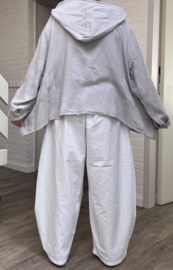 Moonshine katoen A-lijn blazer met capuchon  apart/in meerdere kleuren