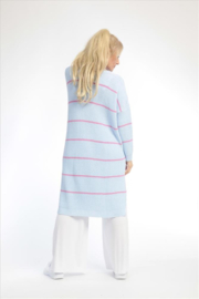 AKH gebreide oversized tuniek/jurk  apart stretch