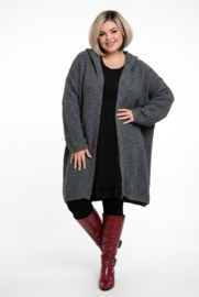 amandine oversized  super zacht bouclé gebreide vest met capuchon  /in meerdere kleuren