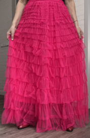 ITALIA MODA  oversized tule rok gevoerd