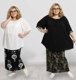 ITALIA oversized viscose zomer blouse/top/in meerdere kleuren