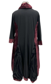 Vincenzo Allocca oversized katoen ballonjurk van een mix van fluweel en tule apart