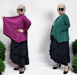 ITALIA  oversized katoen jersey tricot vest/blazer  stretch/in meerdere kleuren