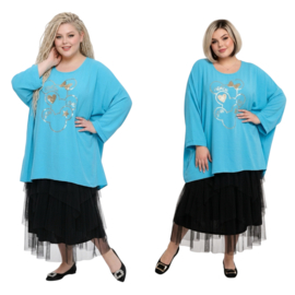 ITALIA MODA viscose tuniek/poncho /meerdere kleuren