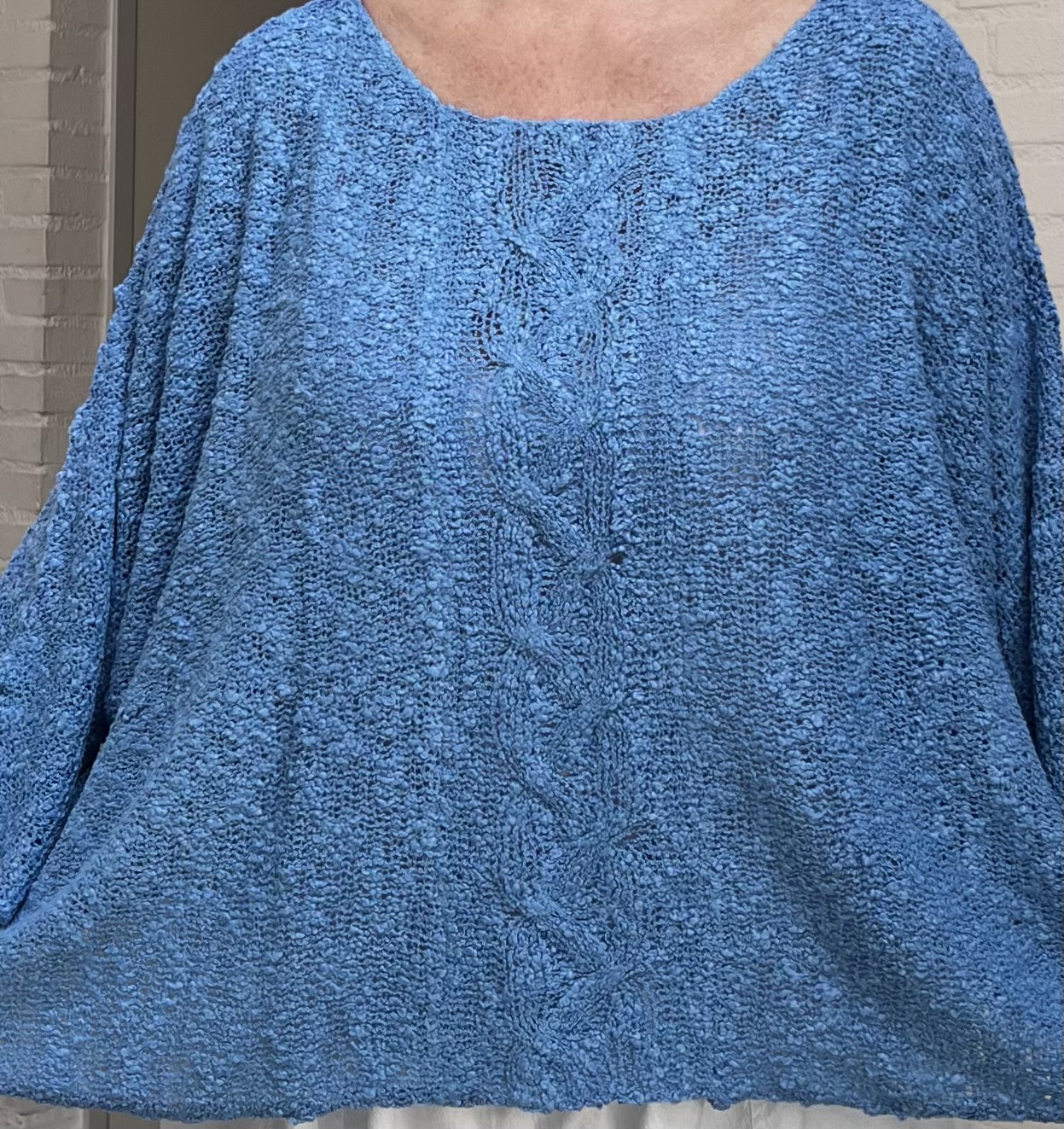 MB katoen/acryl oversized zacht  gebreide top stretch /in meerdere kleuren