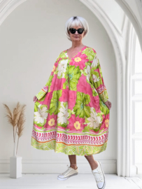 SISSI viscose  ibiza look A-lijn tuniek/jurk
