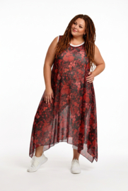 AKH oversized chique chiffon A-lijn  jurk/overjurk /tuniek apart