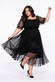 ITALIA MODA oversized chiffon A-lijn gevoerd/ apart